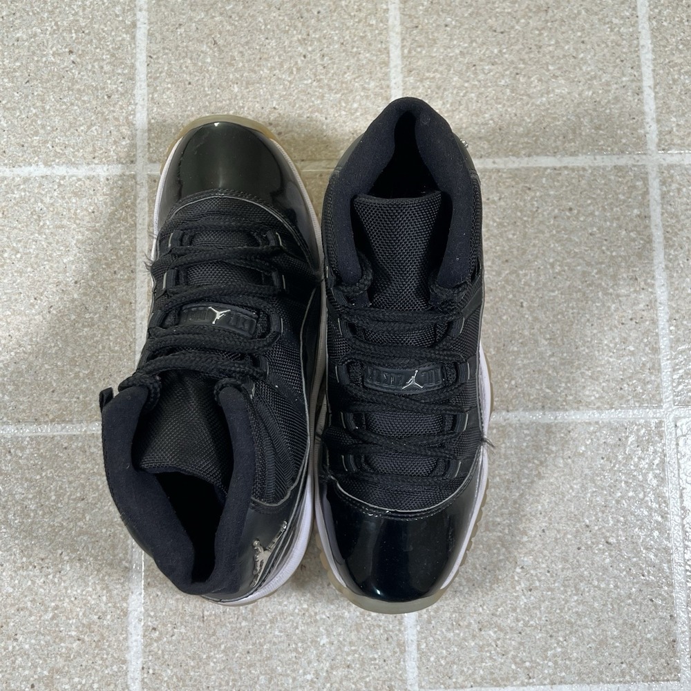 Jordan Air Jordan 11 Retro Shoes Youth Size 6Y Black Basketball 378038-011 - Picture 6 of 10